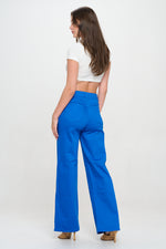 ROYAL HIGH WAISTED STRETCHY COLORED WIDE LEG JEANS LVB-230