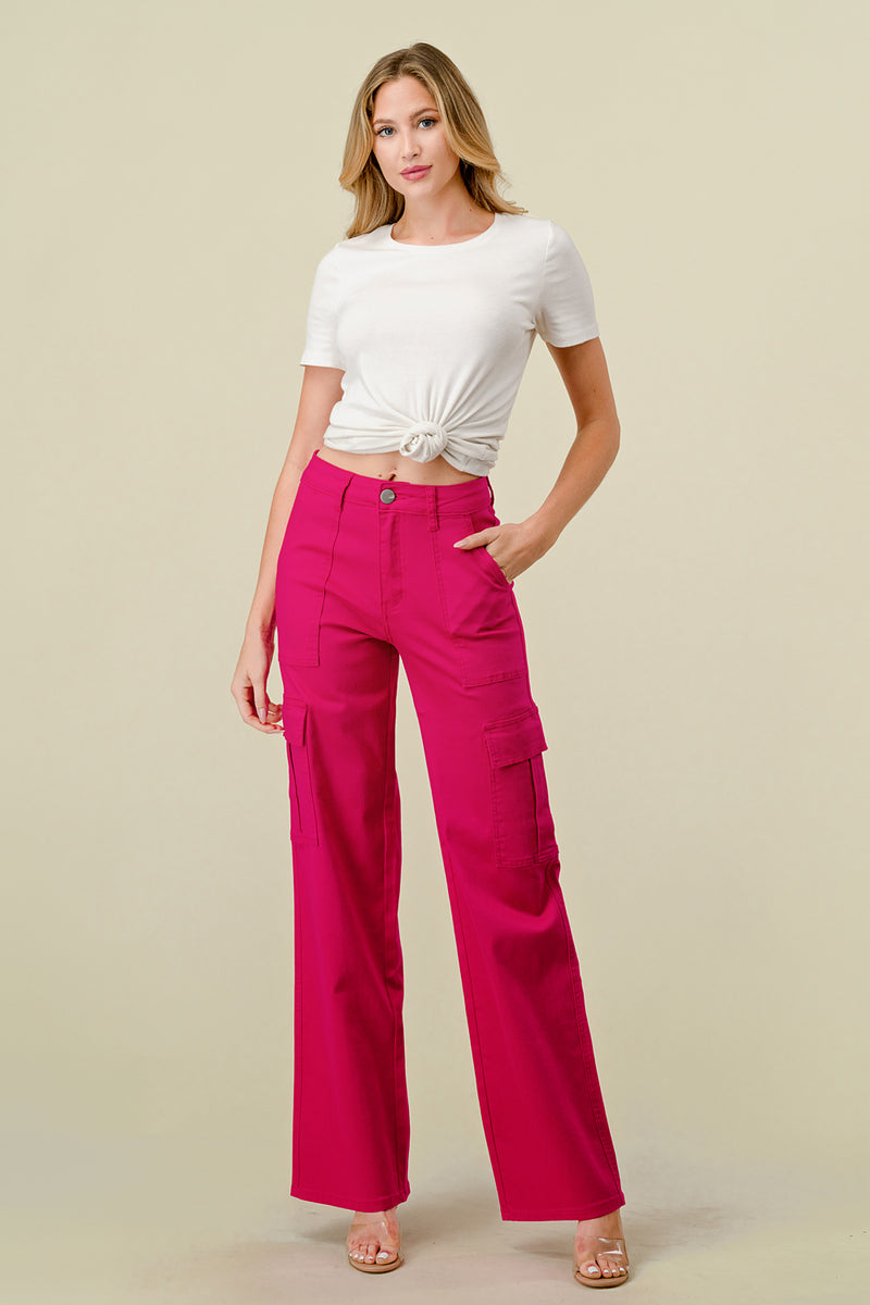 HIGH WAISTED COLORED SUPER-STRETCH JEANS SKY - LOVER BRAND FASHION