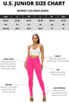 LV-300 NEON ORANGE HIGH WAISTED COLORED JEANS