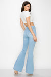Wholesale High Quality Flare Jeans Trousers - BC-003 Wholesale High Waisted Bell Bottom Light Denim. High Waisted Skinny Ripped & Distressed Destroyed Women Jeans. High rise colored jeans. fashion nova Style vibrantmiu style fashiongo style l&b apparel wholesale lucky & blessed flare jeans western wholesale