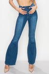 Wholesale High Waisted Bell Bottom Ripped & Distressed Destroyed Jeans BC-004 - Light Denim Medium Blue Wash Dark Denim. High Waisted Skinny Ripped & Distressed Women Jeans. High rise colored jeans. fashion nova Style vibrantmiu style fashiongo style l&b apparel wholesale lucky & blessed flare jeans western wholesale