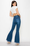 Wholesale High Waisted Bell Bottom Ripped & Distressed Destroyed Jeans BC-013- Light Denim Medium Blue Wash Dark Denim Wide Leg. High Waisted Skinny Ripped Distressed Women Jeans. High rise colored jeans. fashion nova vibrantmiu style fashiongo style l&b apparel wholesale lucky & blessed flare jeans western wholesale