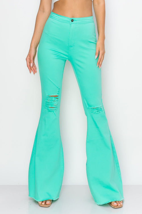 BC-420 MINT COLORED BELL BOTTOMS