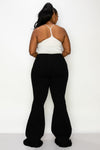 PLUS SIZE DISTRESSED BELL BOTTOMS