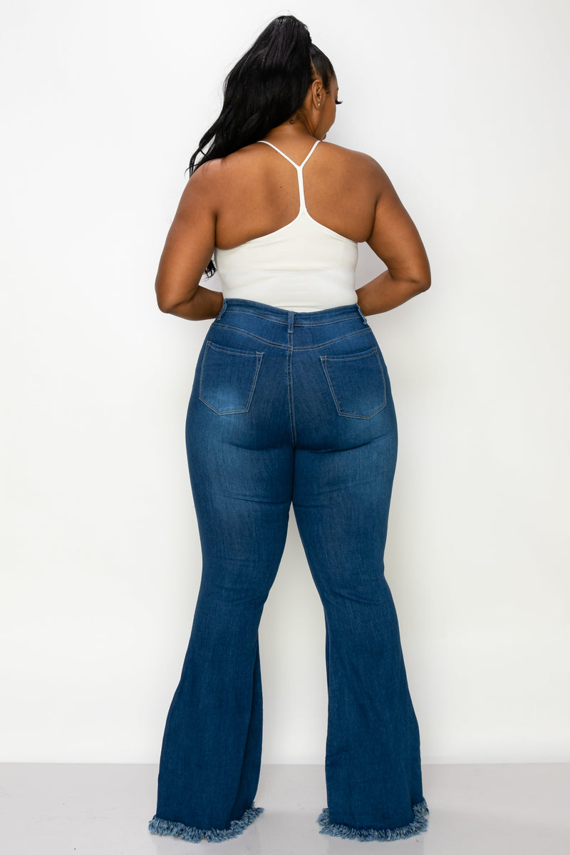 Cheap bell bottom jeans plus size deals