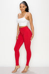 LV-300 RED HIGH WAISTED COLORED JEANS