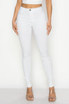 LV-300 WHITE HIGH WAISTED COLORED JEANS