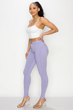LV-300 LILAC HIGH WAISTED COLORED JEANS