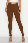 LV-300 DARK BROWN HIGH WAISTED COLORED JEANS