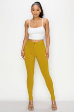 LV-300 MUSTARD HIGH WAISTED COLORED JEANS