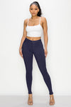 LV-300 NAVY HIGH WAISTED COLORED JEANS