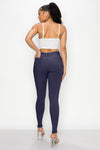 LV-300 NAVY HIGH WAISTED COLORED JEANS
