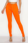 LV-300 NEON ORANGE HIGH WAISTED COLORED JEANS
