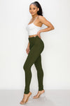 LV-300 OLIVE HIGH WAISTED COLORED JEANS