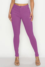 LV-300 PURPLE HIGH WAISTED COLORED JEANS