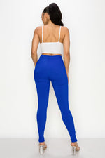 LV-300 ROYAL BLUE HIGH WAISTED COLORED JEANS