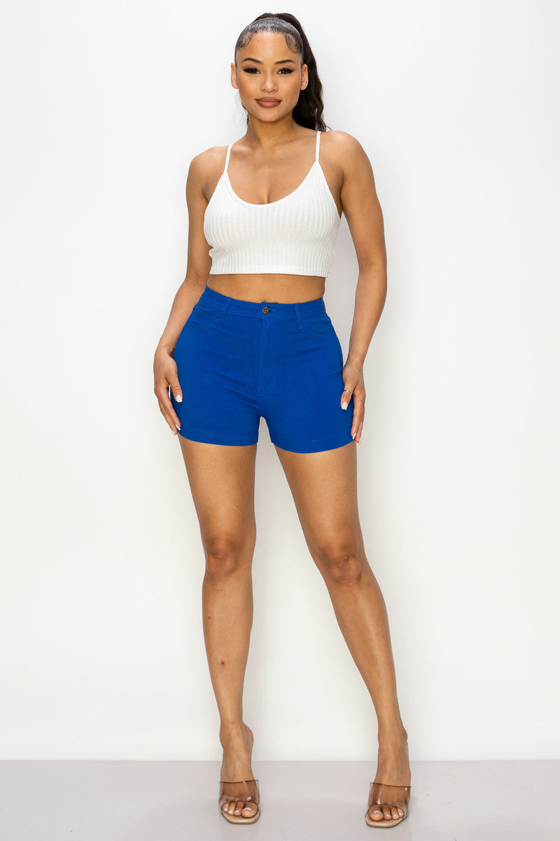 SH-300 ROYAL SEXY CUT OPEN BUTTON DENIM SHORTS